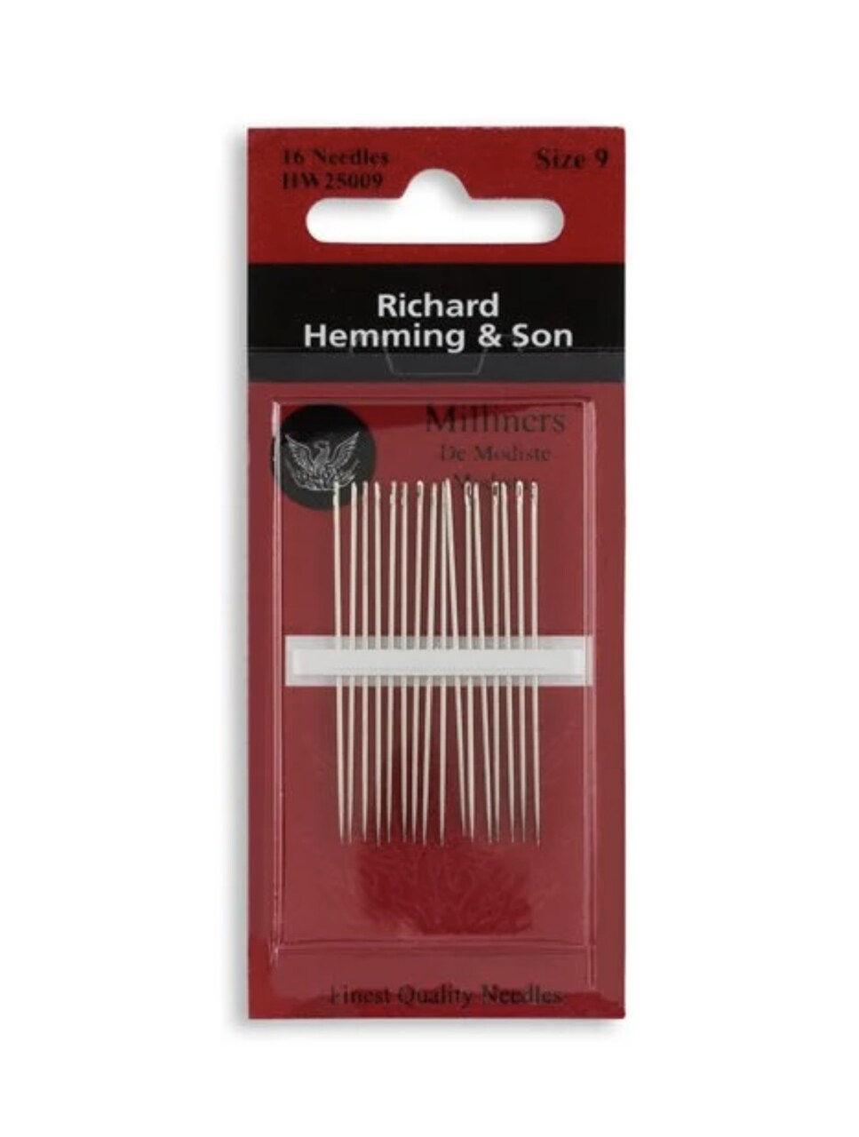 Hand Sewing Needles - Milliners --- Size 9 --- by Richard Hemming & Son®